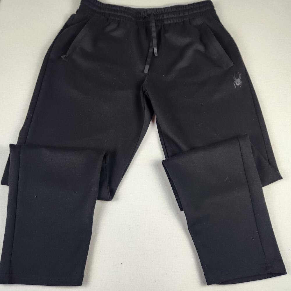 Spyder Active ProW=B Men's Black Joggers Fleece Stretch Size M